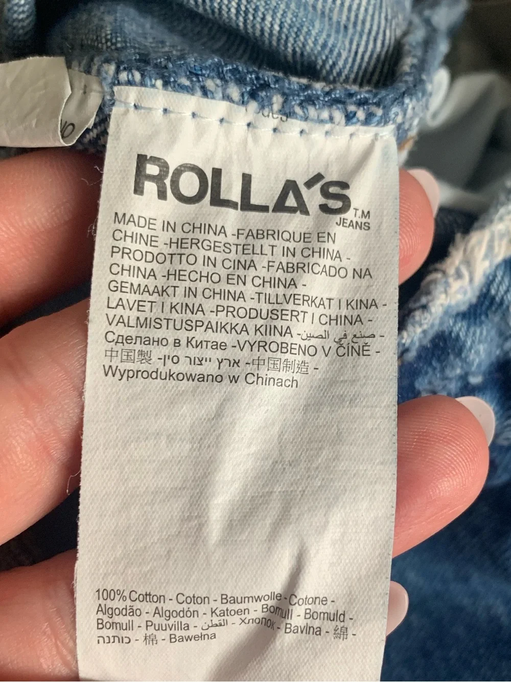 ROLLA'S Dusters High Rise Slim Jean Shorts Blue Size 24